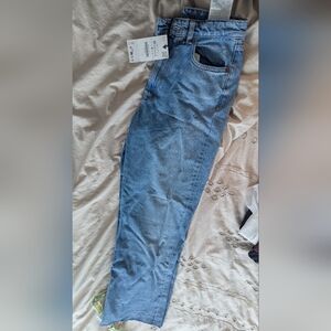 Zara Blue Denim Flare Jeans